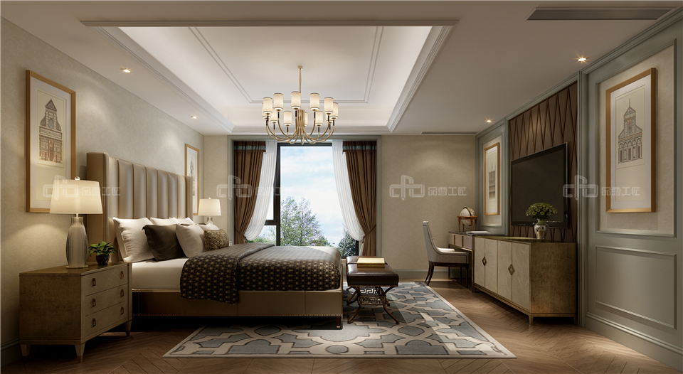 美式全屋整木定制風格,臥室效果圖大全(圖5) 美式全屋整木定制風格,臥室效果圖大全(圖5)