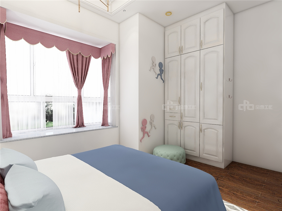 80㎡小戶型裝修效果圖 法式風格整木定制(圖11) 80㎡小戶型裝修效果圖 法式風格整木定制(圖11)