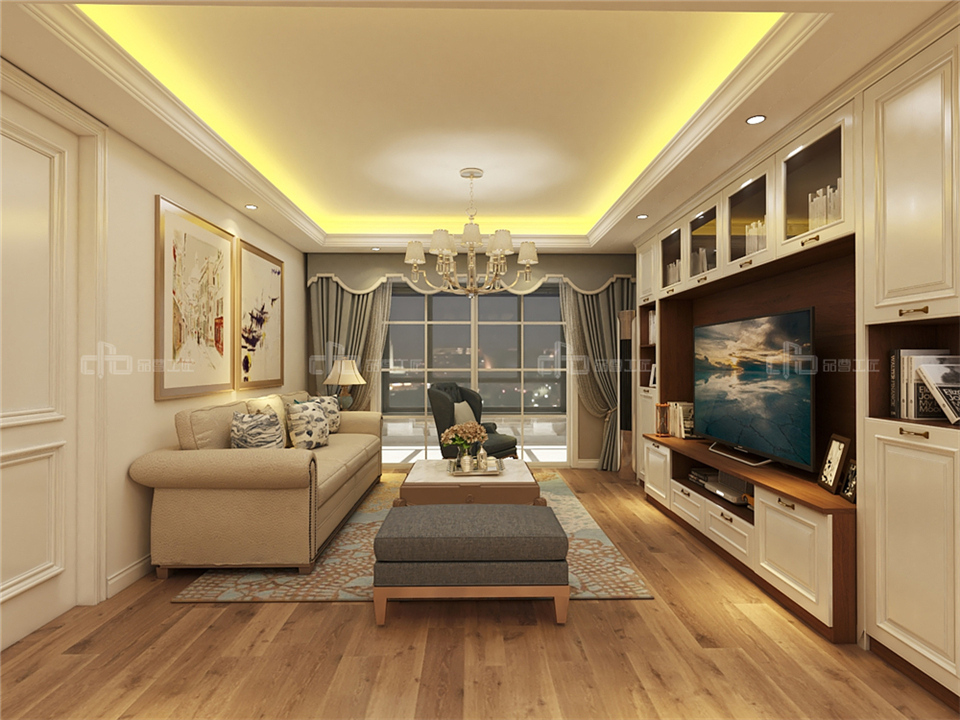 演繹奢而不膩的歐式整木定制風格效果圖案例(圖1) 演繹奢而不膩的歐式整木定制風格效果圖案例(圖1)