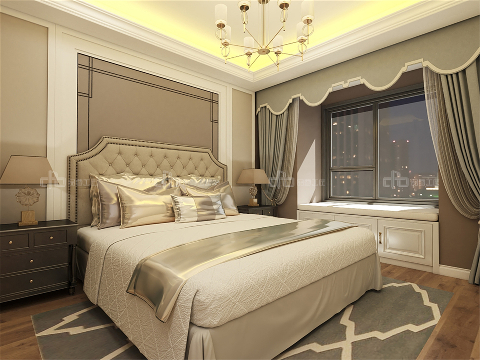 演繹奢而不膩的歐式整木定制風格效果圖案例(圖9) 演繹奢而不膩的歐式整木定制風格效果圖案例(圖9)