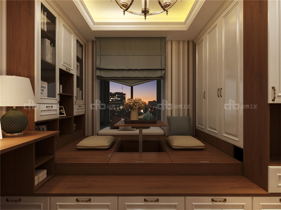 演繹奢而不膩的歐式整木定制風格效果圖案例(圖18) 演繹奢而不膩的歐式整木定制風格效果圖案例(圖18)
