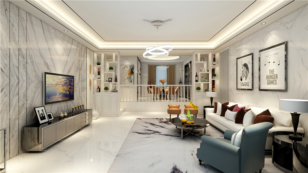 全屋定制怎么設計客餐廳的隔斷?(圖3) 全屋定制怎么設計客餐廳的隔斷?(圖3)