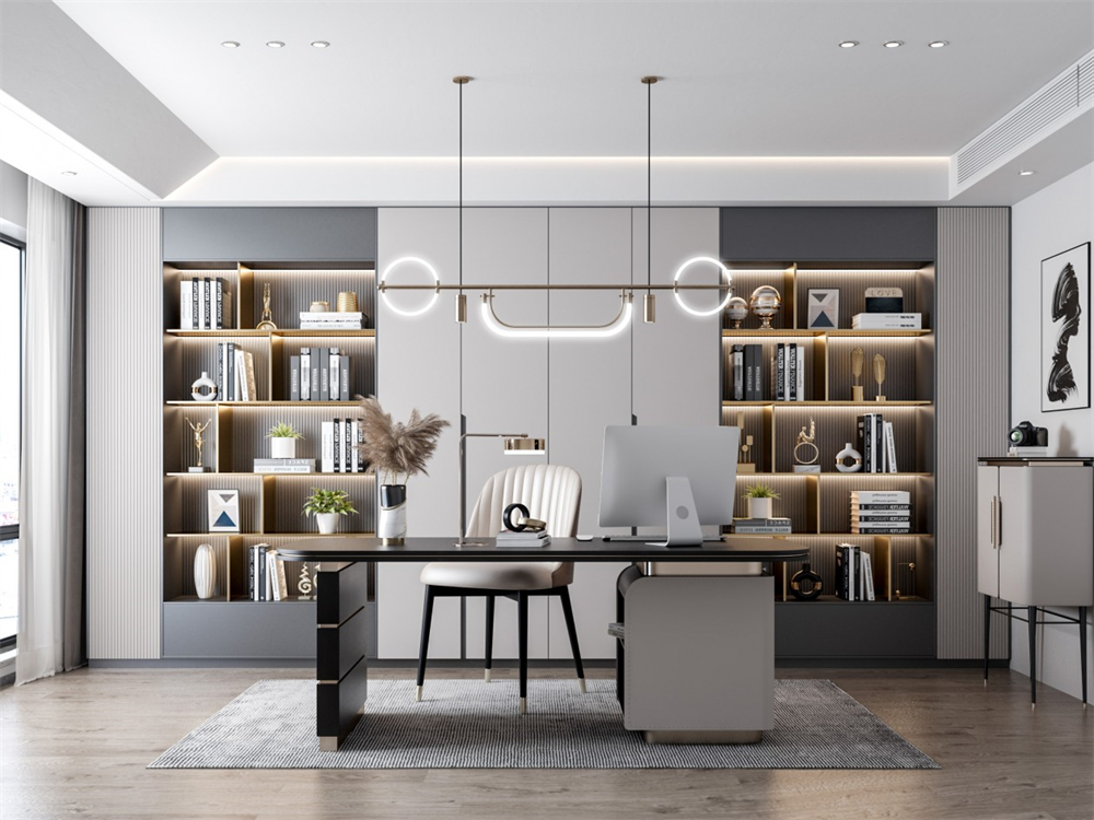 書房定制書柜設計要注意什么？(圖2)