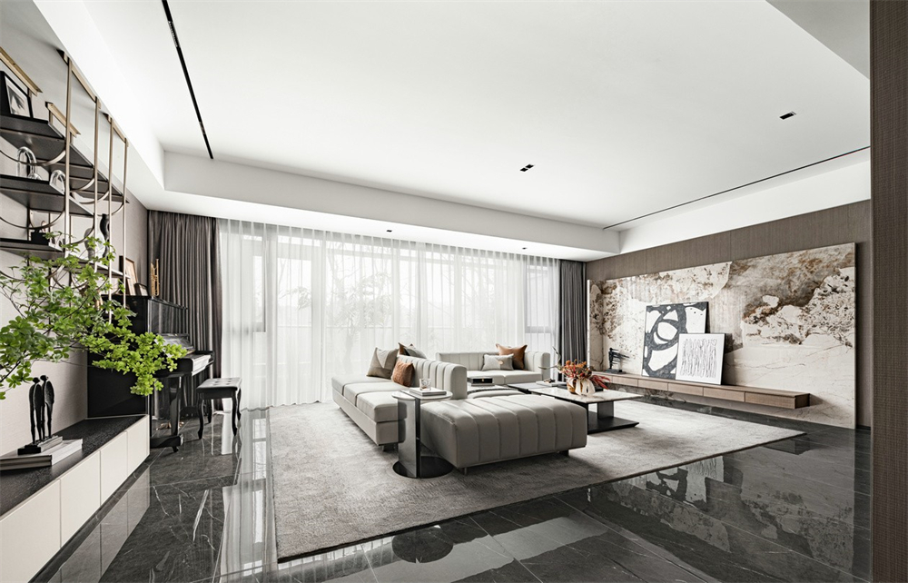 146㎡現代輕奢風格，整木定制圖片(圖5)