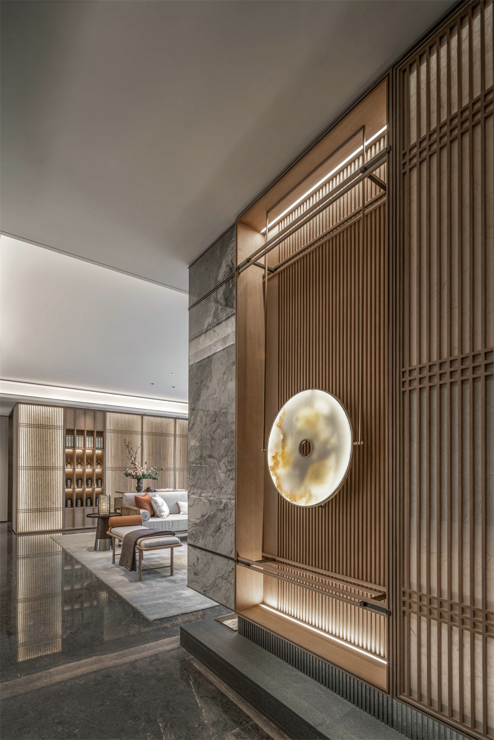 整木定制新中式風格,125㎡樣板房賞析(圖3) 整木定制新中式風格,125㎡樣板房賞析(圖3)