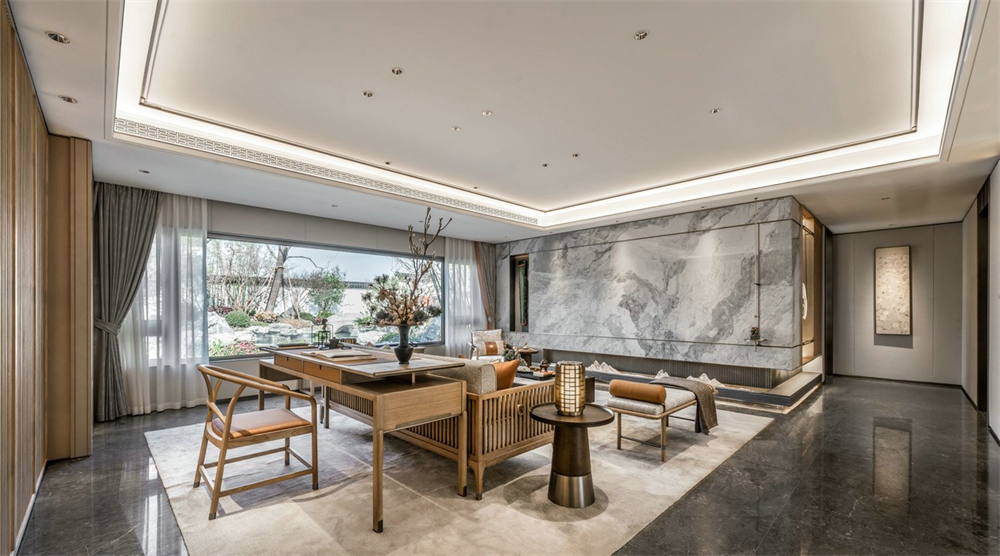 整木定制新中式風格,125㎡樣板房賞析(圖6) 6.jpg