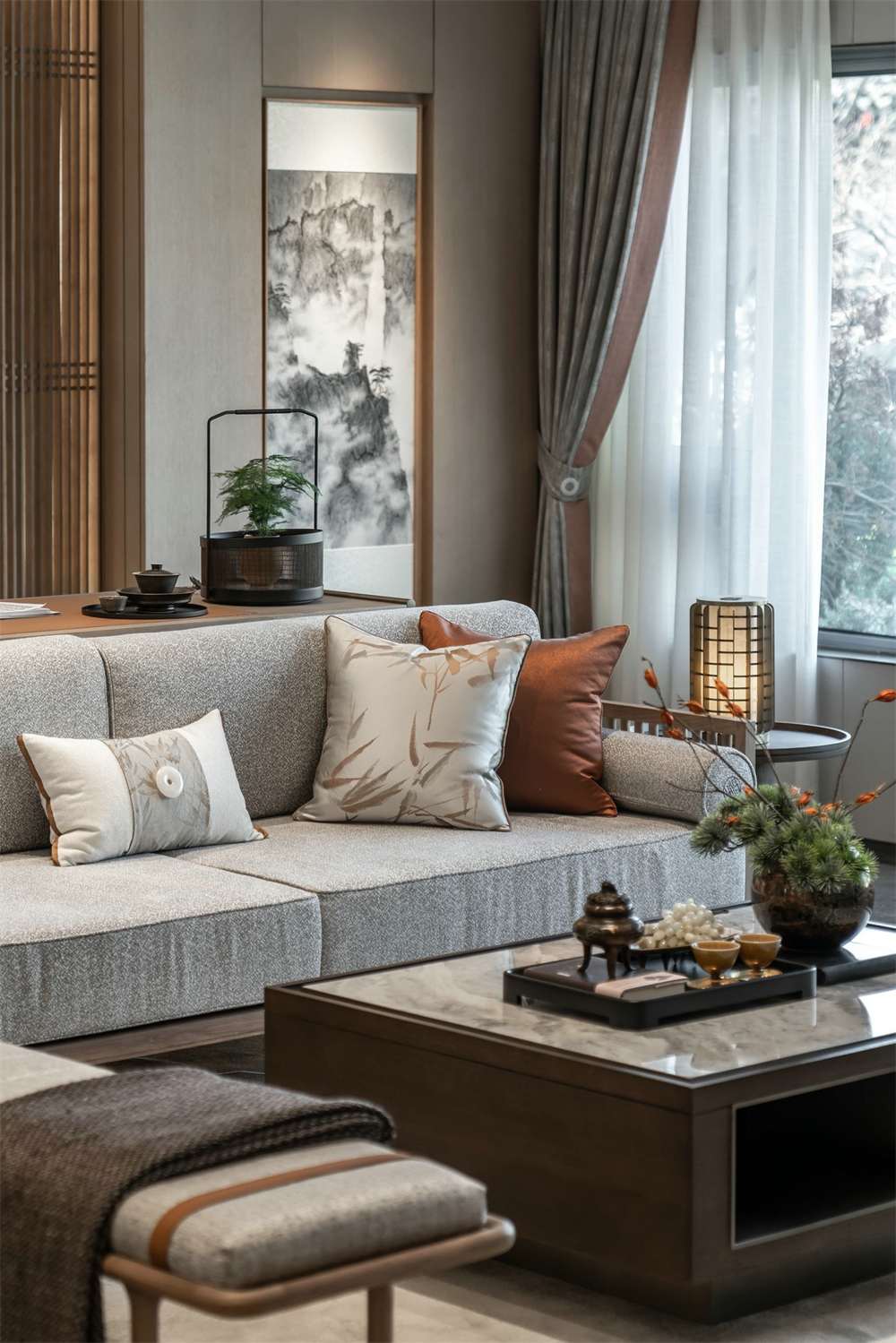 整木定制新中式風格,125㎡樣板房賞析(圖8) 整木定制新中式風格,125㎡樣板房賞析(圖8)