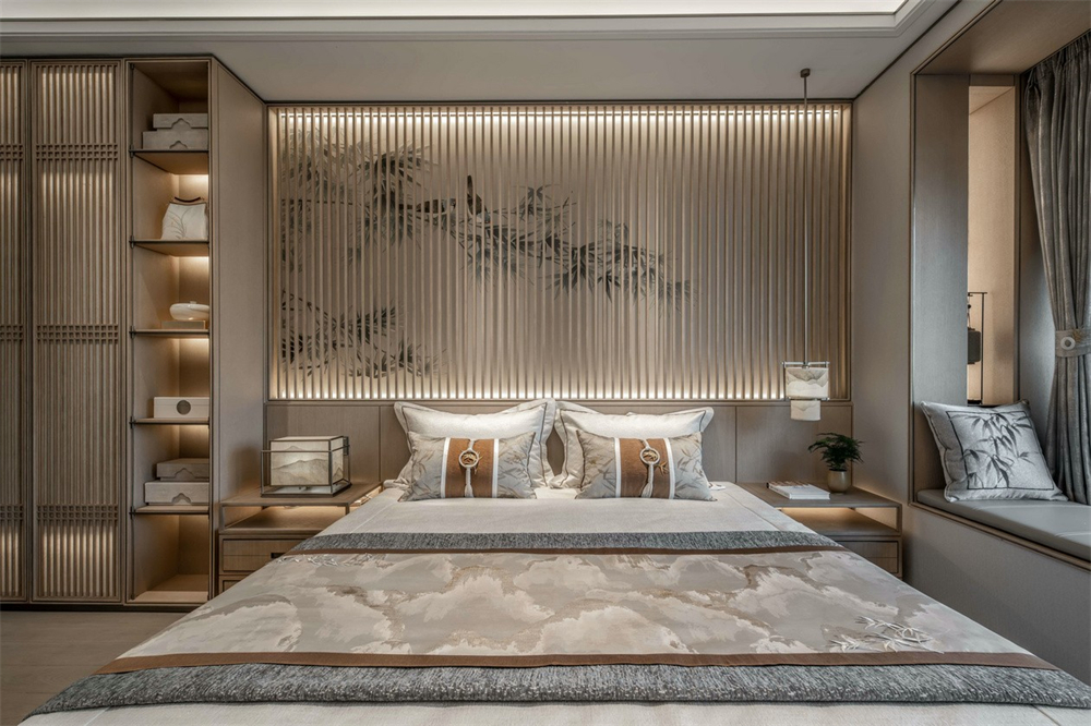 整木定制新中式風格,125㎡樣板房賞析(圖17) 整木定制新中式風格,125㎡樣板房賞析(圖17)