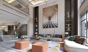 400㎡別院實(shí)拍，詩(shī)畫(huà)意境輕奢風(fēng)格