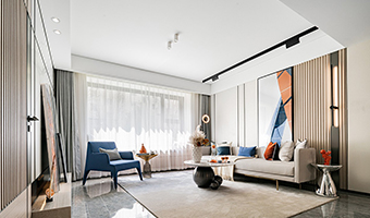 158㎡現代極簡風格設計，整木定制新悅章