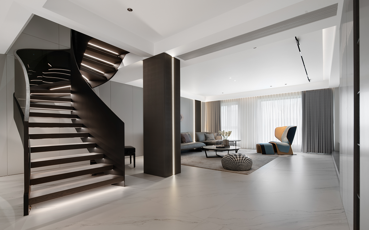 180㎡現代極簡全屋定制,簡約復式大宅案例(圖7) 8.jpg