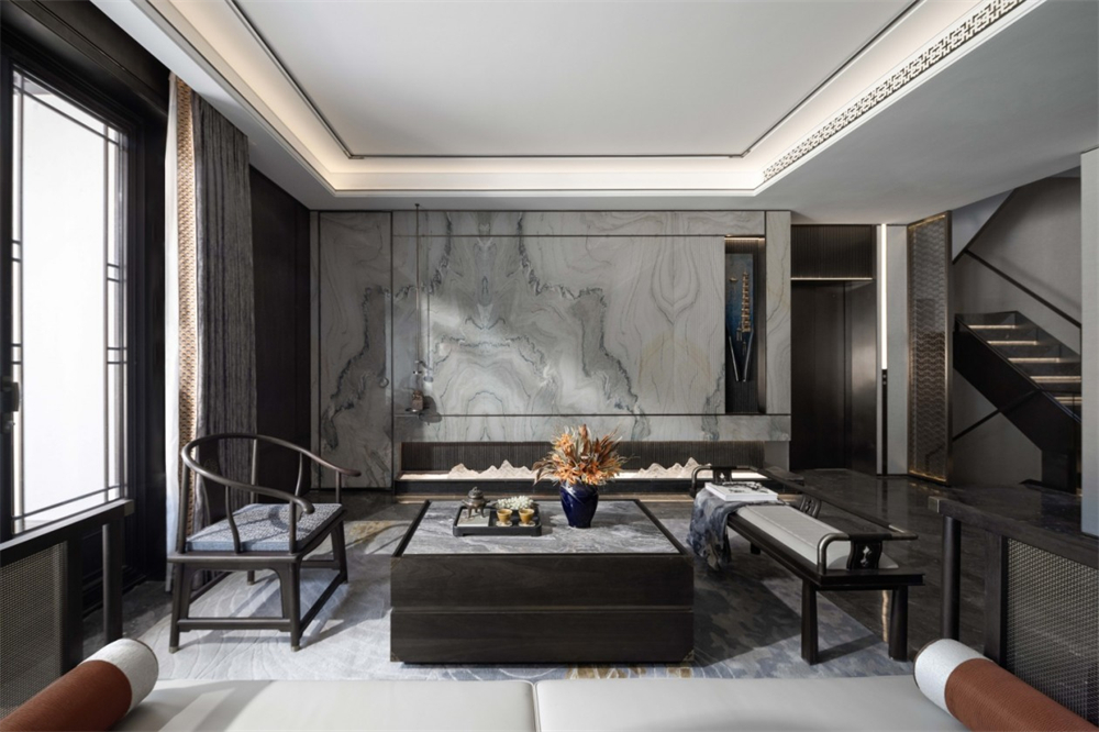 345㎡新中式整木定制別墅,中式宅院設計案例(圖7) 7.jpg