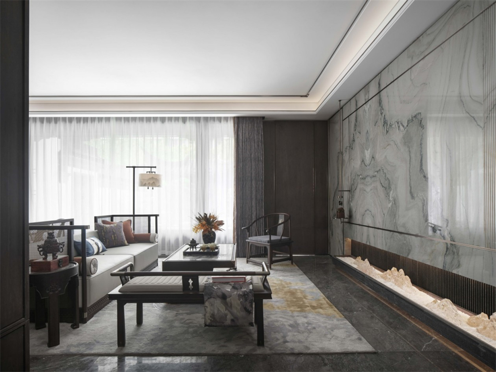 345㎡新中式整木定制別墅,中式宅院設計案例(圖8) 8.jpg