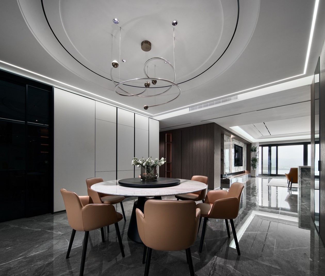 340㎡大平層整木定制,現代極簡風格設計(圖1) 1.jpg