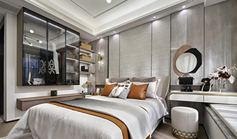 120㎡整木定制輕奢風，現代三居室設計案