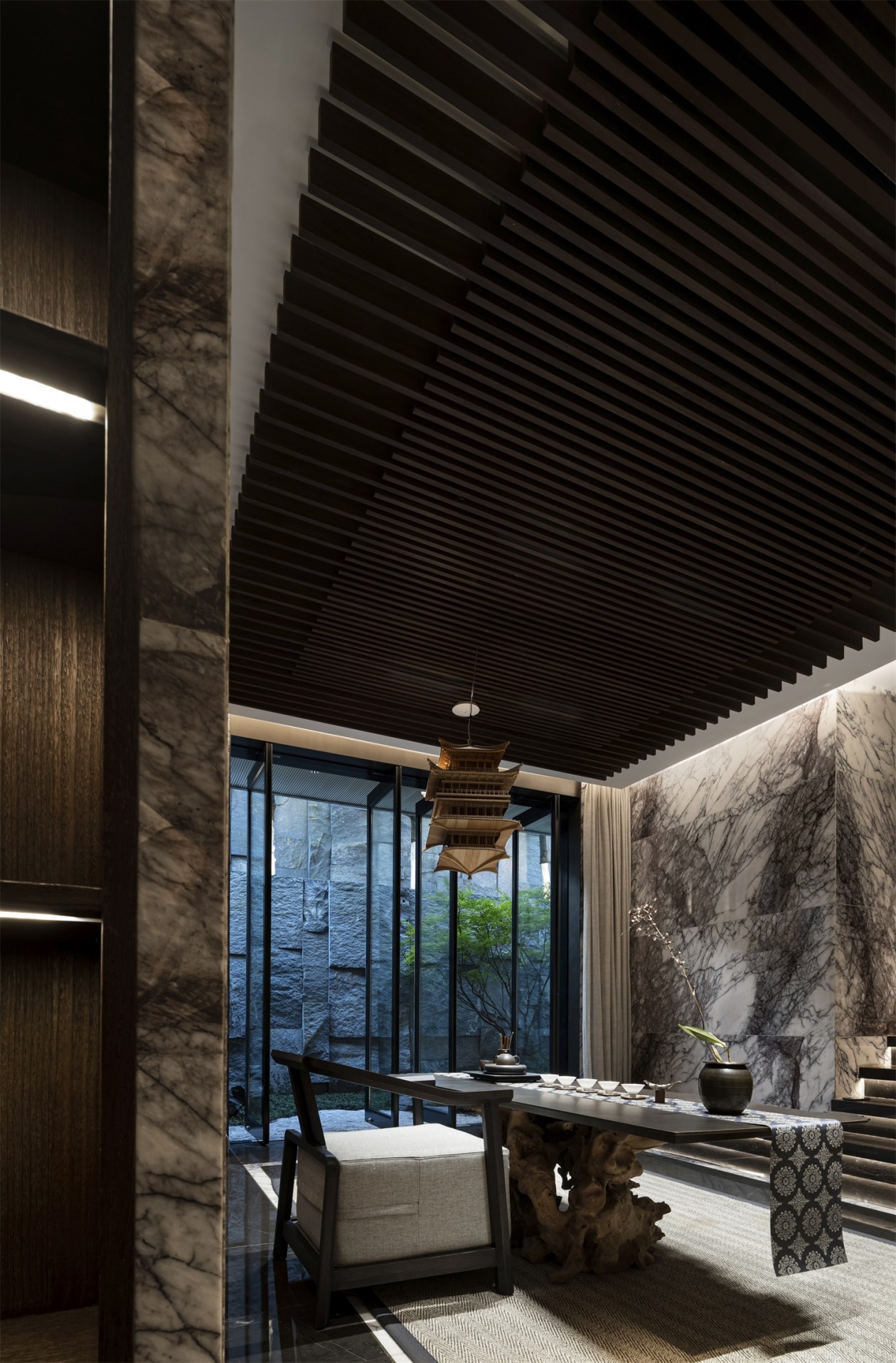 1200㎡整木定制新中式別墅,設計夢回大唐(圖12) 13.jpg