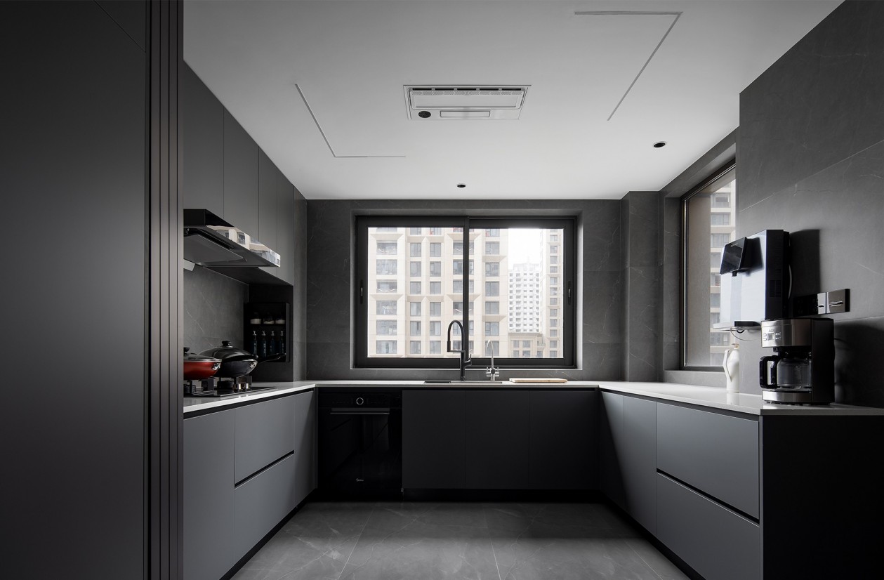 138㎡整木定制復式,現代極簡輕奢高級灰(圖3) 3.jpg