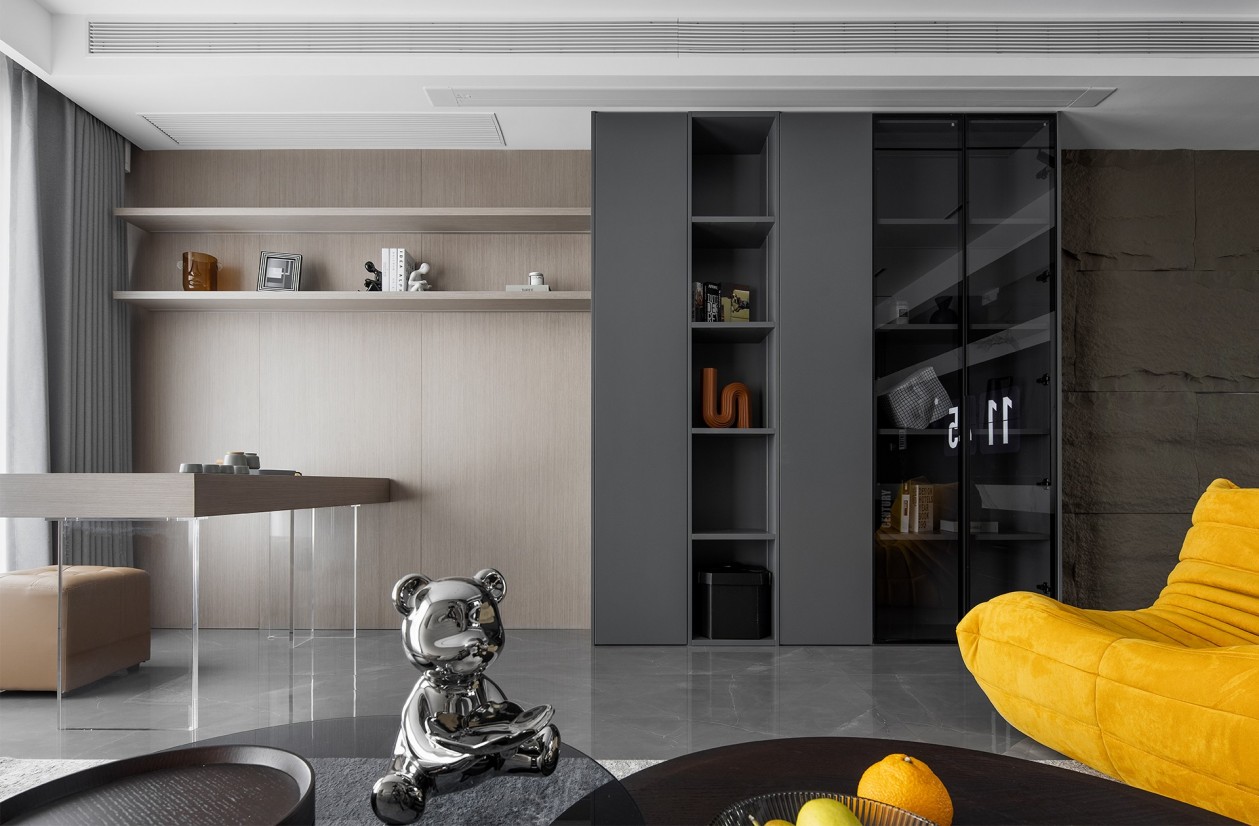 138㎡整木定制復式,現代極簡輕奢高級灰(圖9) 9.jpg