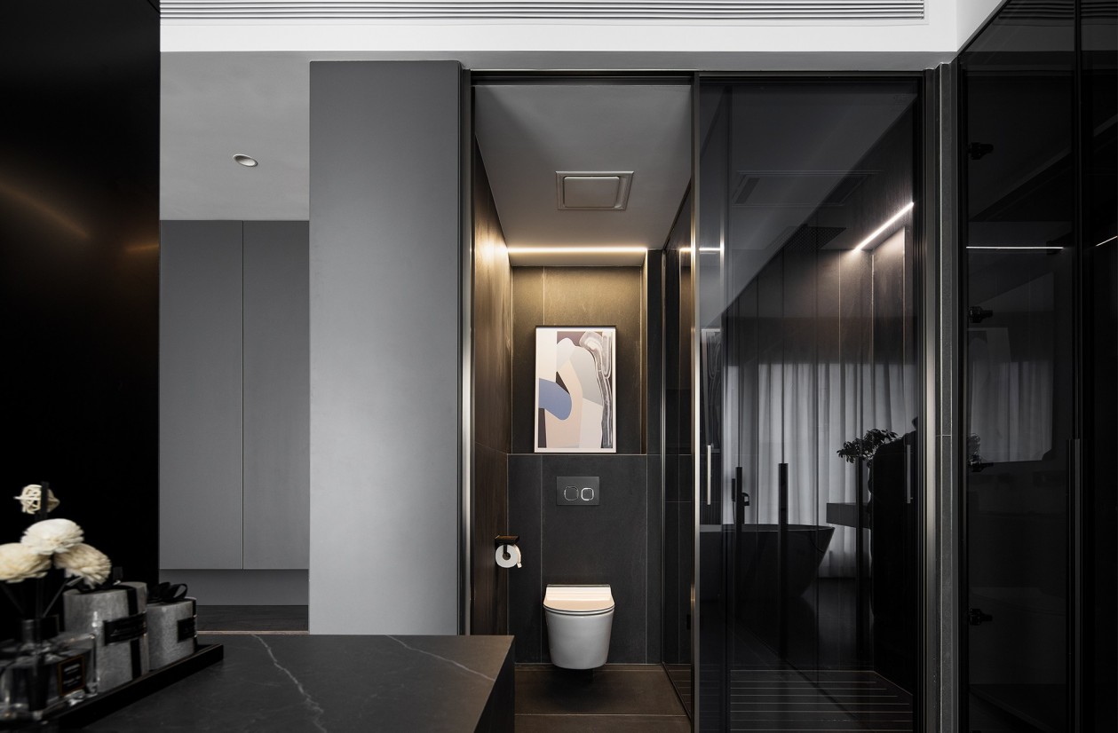 138㎡整木定制復式,現代極簡輕奢高級灰(圖15) 15.jpg