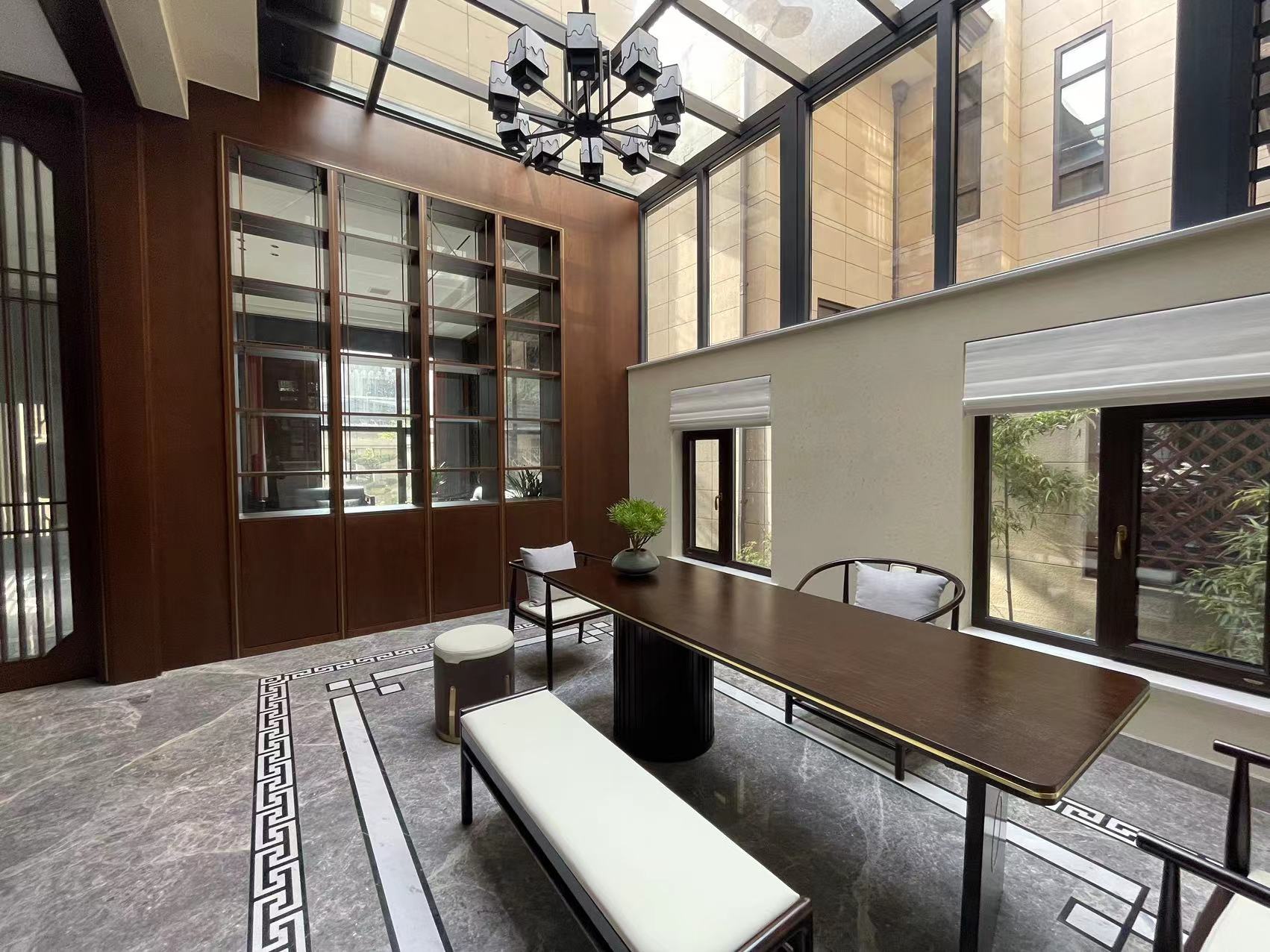 500㎡整木定制別墅,實拍新中式風格裝修(圖7) 7.jpg