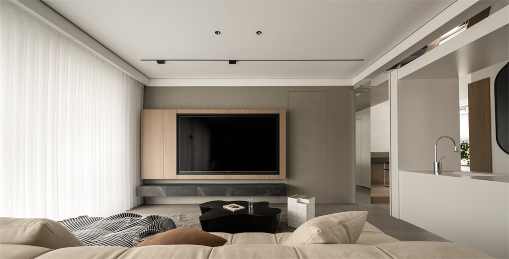 124㎡商品房整木定制,現代簡約風格設計(圖3) 3.jpg