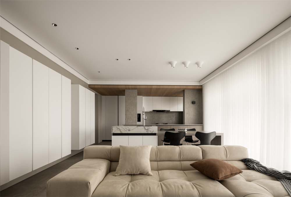 124㎡商品房整木定制,現代簡約風格設計(圖6) 6.jpg