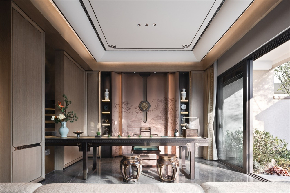 450㎡整木定制別墅,新中式大宅風范(圖10) 10.jpg