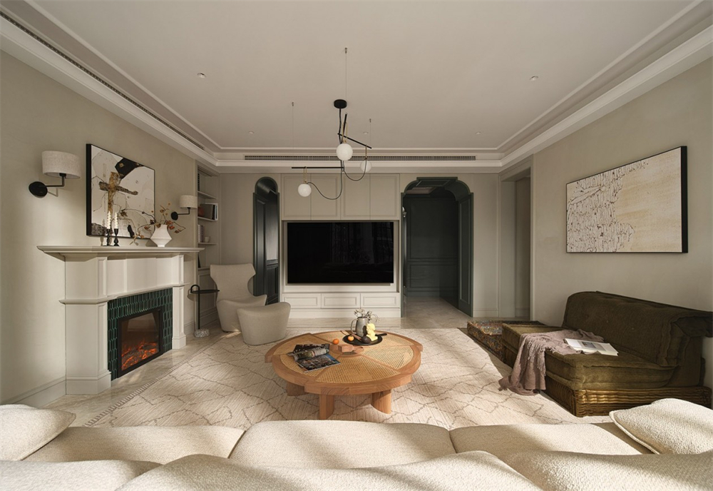 237㎡法式大平層,整木定制效果圖案例(圖9) 9.jpg