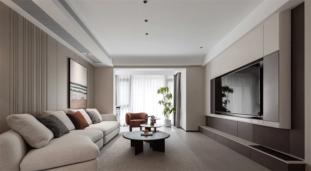 180㎡現代極簡復式,生活中的藝術感(圖1) 1.jpg