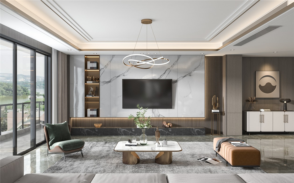 客廳電視背景墻要怎么設計?(圖2) 客廳電視背景墻要怎么設計?(圖2)